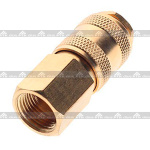 Быстроразъем пневматический с клапаном - внутренняя резьба F1/4", Rock Force RF-BSE1-2SF от магазина ЦИН