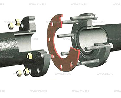 Фланцевое соединение трубопровода
