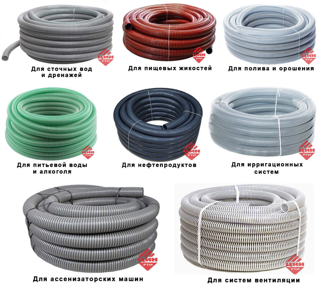 Шланги ПВХ характеристики и размеры