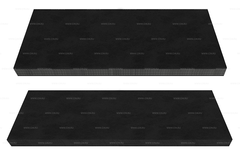 вид техпластины для отвала непрессованная