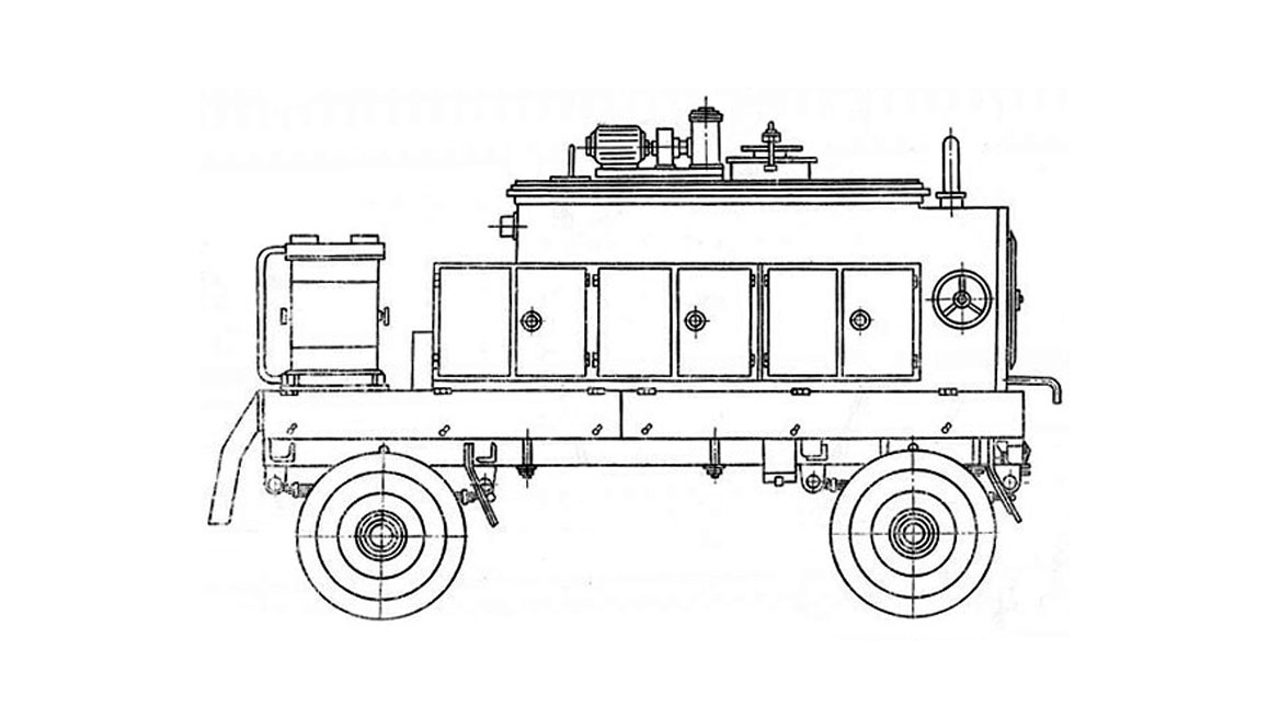 Машина СО-100А для подогрева, перемешивания и траснспортирования битумных мастик на кровлю